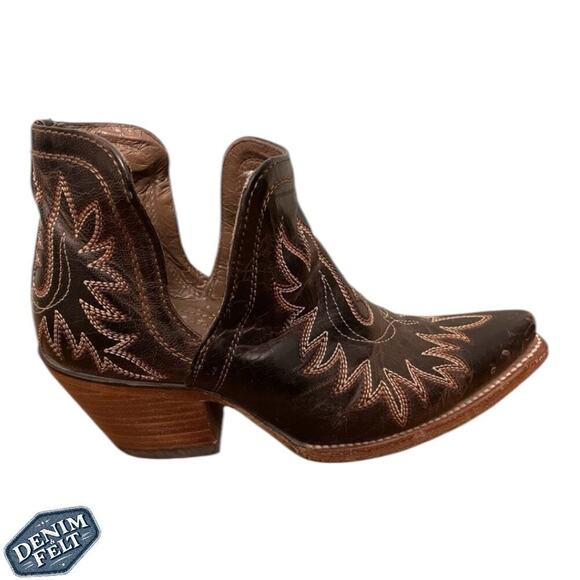 Ariat Women’s Weathered Brown Dixon Western Booties/Boots | PRELOVED!! - Picture 6 of 15